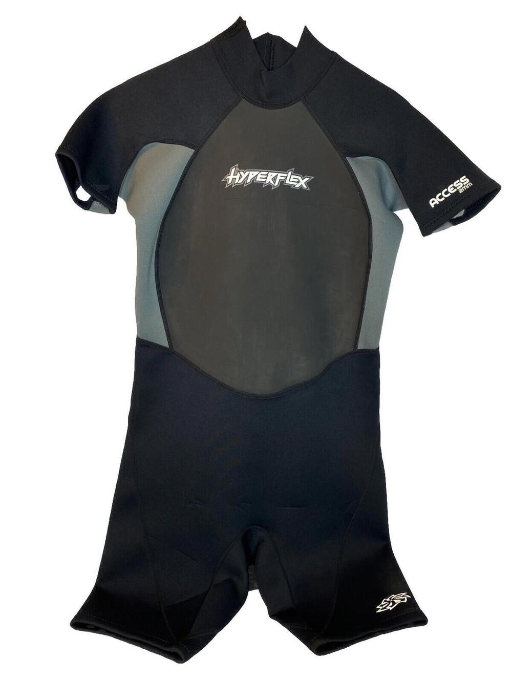 HyperFlex Acess 2mm Wetsuit Sz XL Black Gray Short Length Surfing Watersports